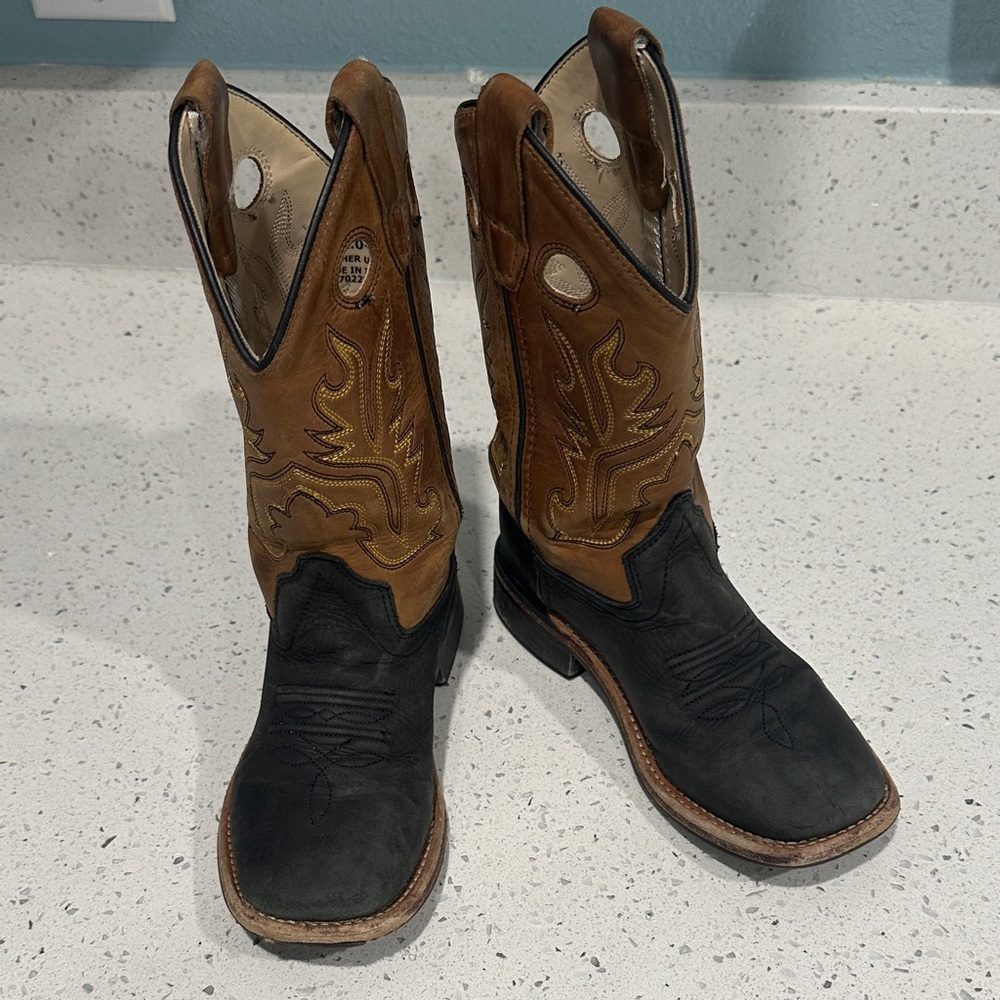 Two-Tone Western Cowboy Boots